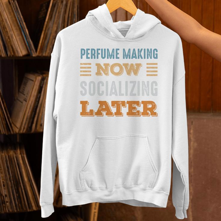Perfume Making Now Minimal Socializing Introvert Vintage Unisex Hoodie
