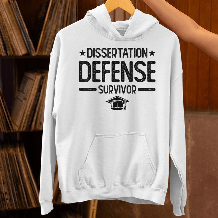 PhD Graduation Dissertation Defense Survivor PhD Unisex Hoodie