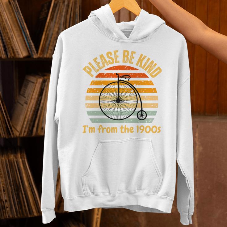 Please Be Kind I'm From The 1900s Penny Farthing Premium Unisex Hoodie
