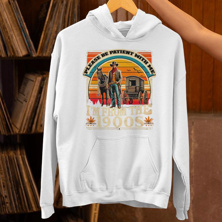 Please Be Patient With Me I'm From The 1900s Cowboy Premium Unisex Hoodie Please Be Patient With Me I'm From The 1900s Cowboy Premium Unisex Hoodie