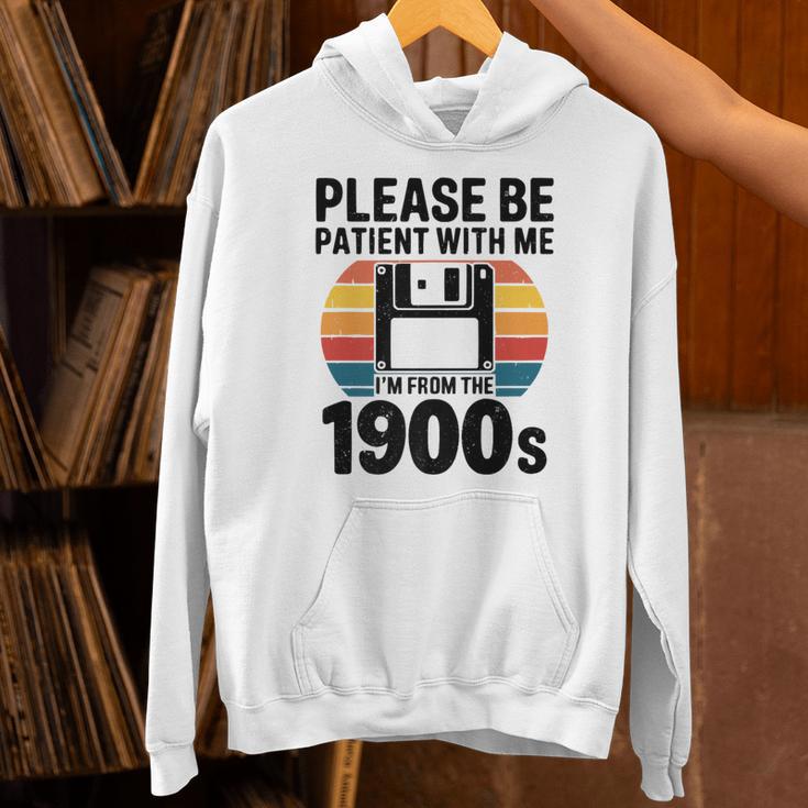 Please Be Patient With Me I'm From The 1900s Floppy Disk Premium Unisex Hoodie