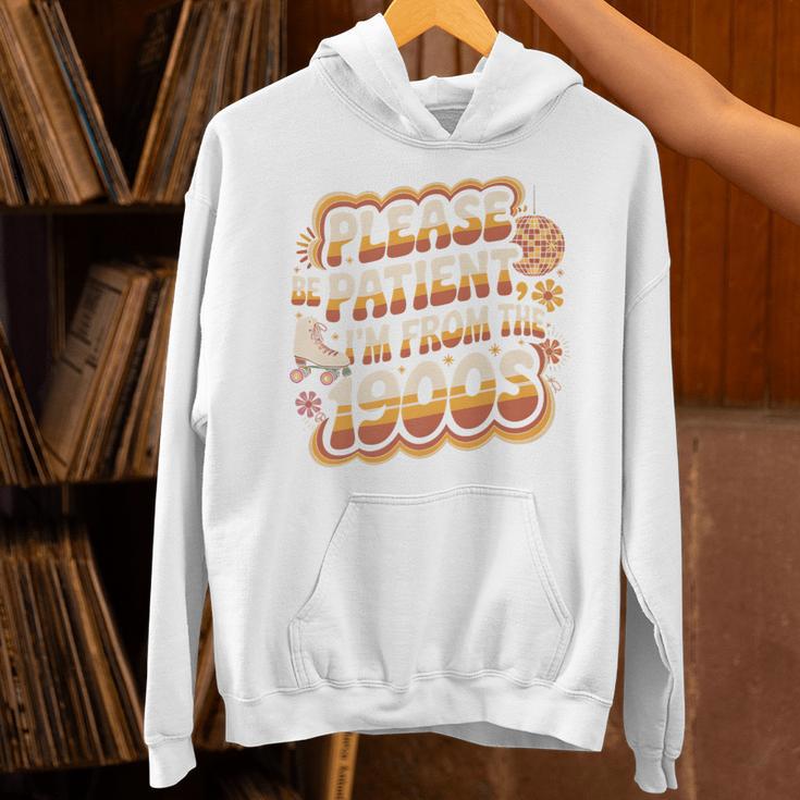 Please Be Patient I'm From The 1900s Groovy Women Premium Unisex Hoodie Please Be Patient I'm From The 1900s Groovy Women Premium Unisex Hoodie