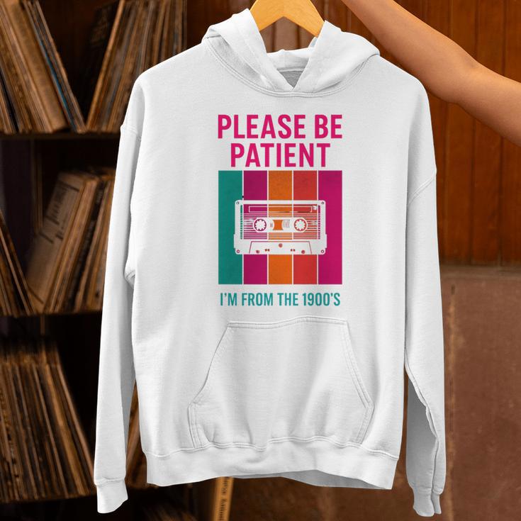 Please Be Patient I'm From The 1900s Retro Cassette Tape Premium Tri-Blend Unisex Hoodie Please Be Patient I'm From The 1900s Retro Cassette Tape Premium Tri-Blend Unisex Hoodie