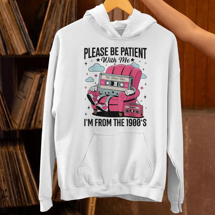 Please Be Patient I'm From The 1900s Retro Cassette Unisex Hoodie Please Be Patient I'm From The 1900s Retro Cassette Unisex Hoodie