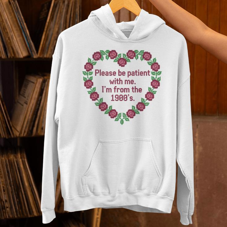 Please Be Patient With Me I'm From The 1900S Vintage Floral Premium Tri-Blend Unisex Hoodie Please Be Patient With Me I'm From The 1900S Vintage Floral Premium Tri-Blend Unisex Hoodie