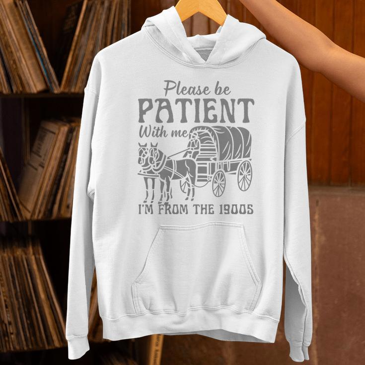 Please Be Patient With Me I'm From The 1900s Vintage 1900s Premium Tri-Blend Unisex Hoodie