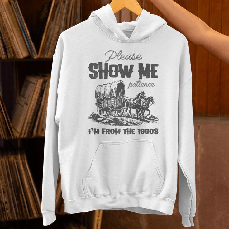 Please Show Me Patience I'm From The 1900s Vintage Horse Premium Unisex Hoodie Please Show Me Patience I'm From The 1900s Vintage Horse Premium Unisex Hoodie