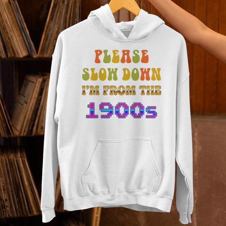 Please Slow Down I'm From The 1900s Retro Vintage 70 Premium Tri-Blend Unisex Hoodie Please Slow Down I'm From The 1900s Retro Vintage 70 Premium Tri-Blend Unisex Hoodie