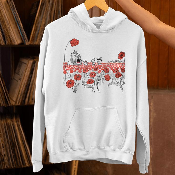 Poppy Field Wizard Of Oz Cowardly Brave Lion Book Unisex Hoodie Poppy Field Wizard Of Oz Cowardly Brave Lion Book Unisex Hoodie