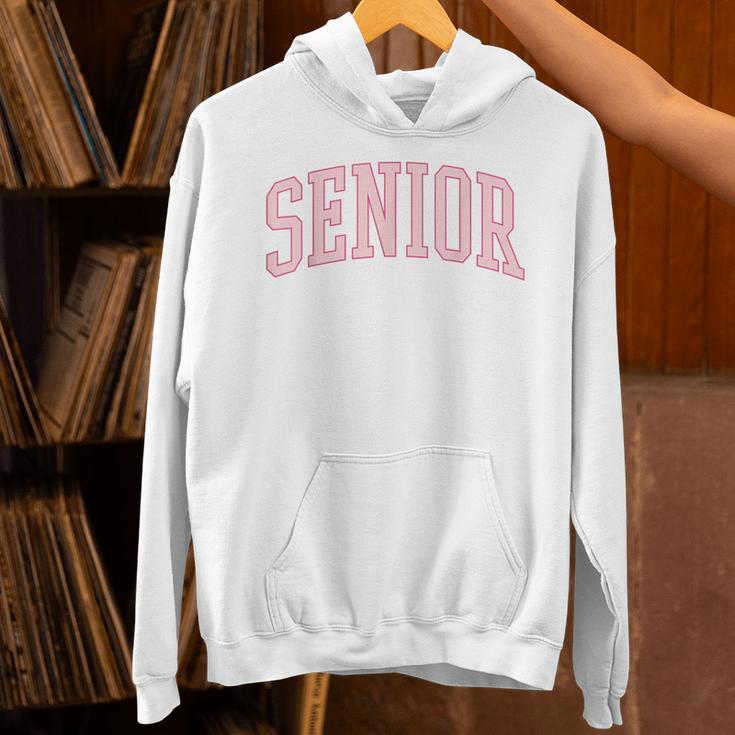 Preppy Varsity Pink Senior Graduation Unisex Hoodie