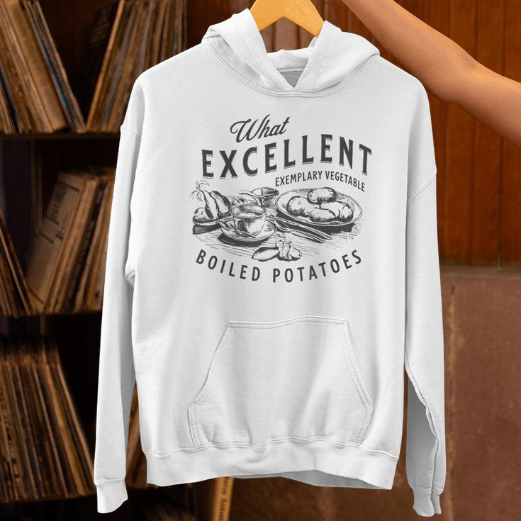 Pride And Prejudice Books What Excellent Boiled Potatoes Unisex Hoodie