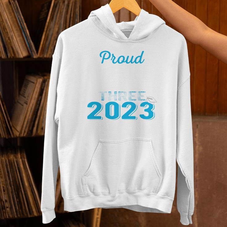 Proud Godfather Of Three 2023 Graduate 23 Class Graduation Unisex Hoodie