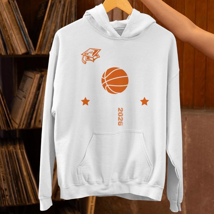 Proud Mom Of a Basketball Senior Class Of 2026 Graduation Unisex Hoodie