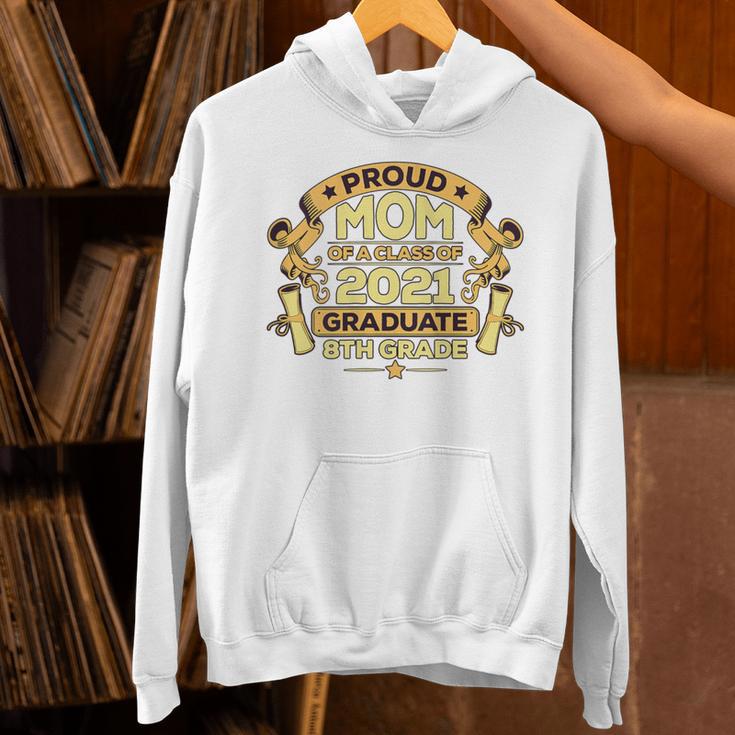 Proud Mom Graduation Of 8th Grade Graduate Unisex Hoodie