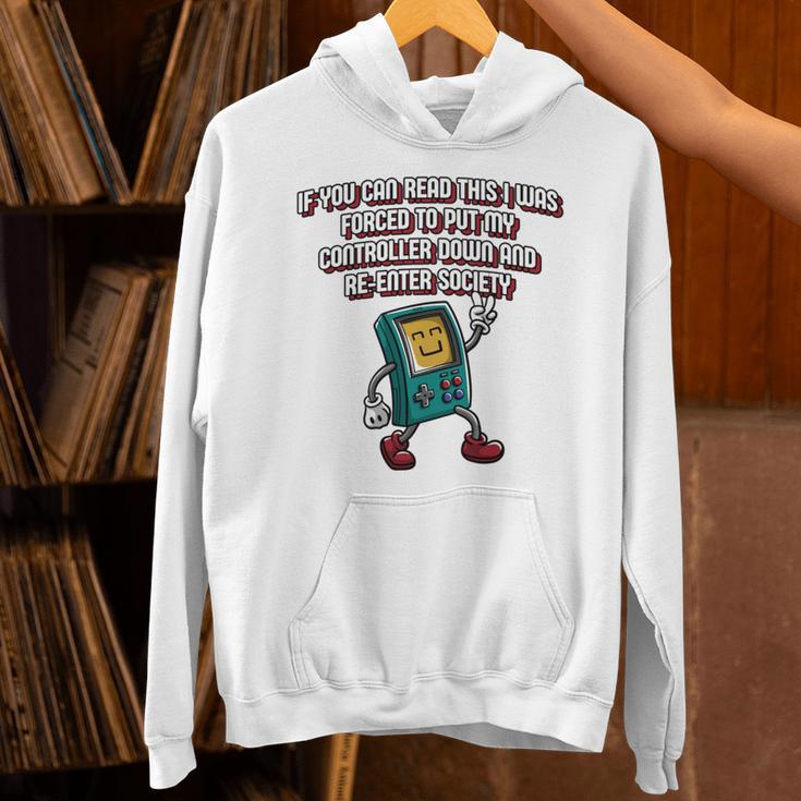 If You Can Read This Gamer Humor Gaming Introvert Unisex Hoodie