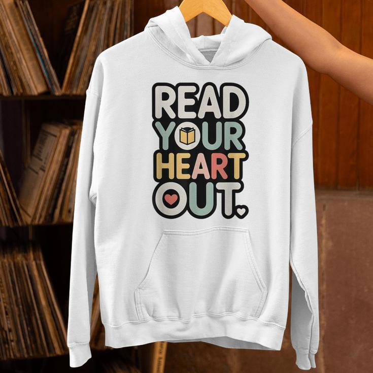 Read Your Heart Out Book Lover Quote Men Women Unisex Hoodie