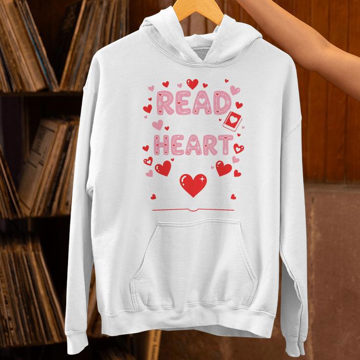 Read Your Heart Out Valentine Reading Book Lover Teacher Premium Tri-Blend Unisex Hoodie