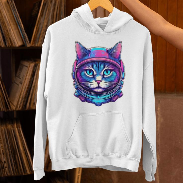 Retro 80s Cat In Space Suit Nostalgia Cat Vintage Astronaut Unisex Hoodie Retro 80s Cat In Space Suit Nostalgia Cat Vintage Astronaut Unisex Hoodie