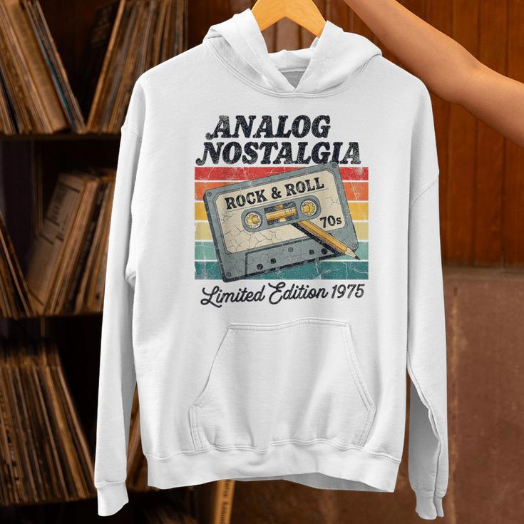 Retro Cassette Case 70s Vintage Music Analog Nostalgia Unisex Hoodie