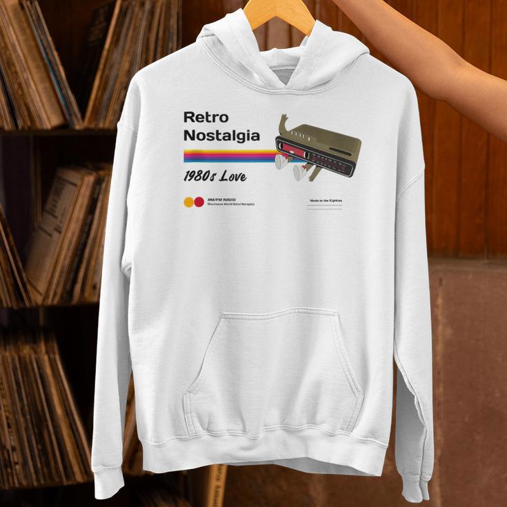 Retro Nostalgia 1980s Love Graphic Unisex Hoodie Retro Nostalgia 1980s Love Graphic Unisex Hoodie