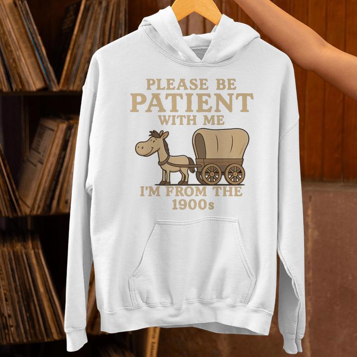 Retro Please Be Patient With Me I'm From The 1900s Vintage Premium Unisex Hoodie