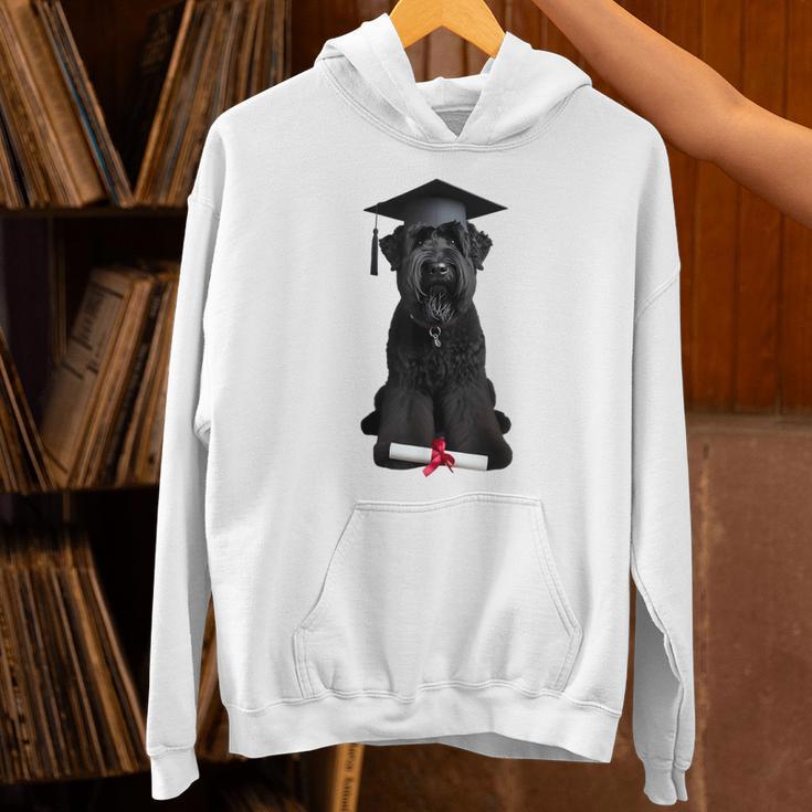 Russian Terrier Dog Graduation Cap Graduate Owner Grad Unisex Hoodie