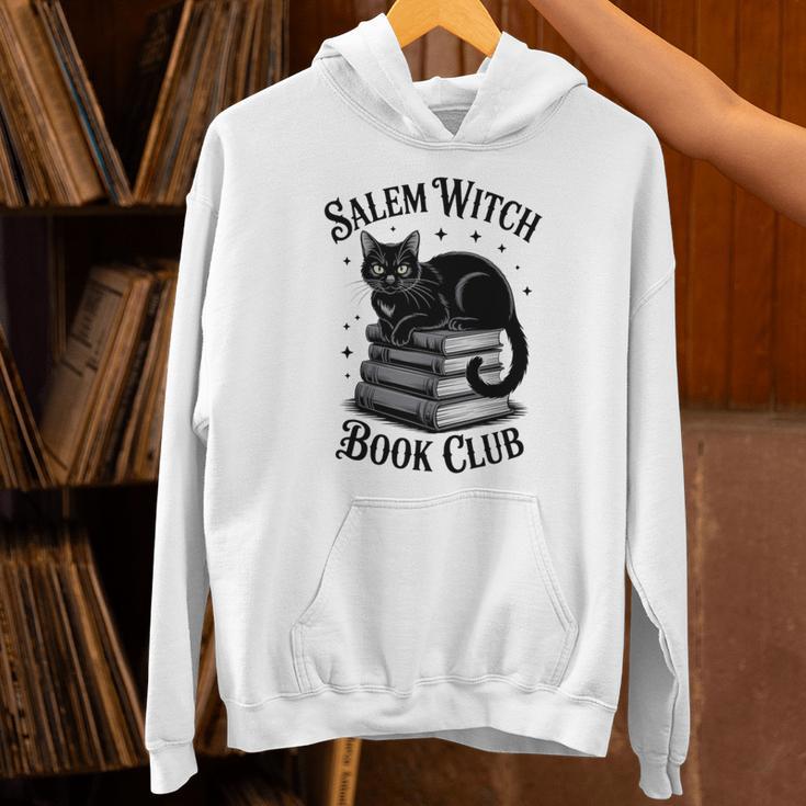 Salem Witch Book Club Bookish Halloween Cat Women Unisex Hoodie