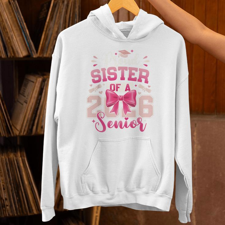 Senior 2026 Class Of 26 Coquette Pink Bow Graduation Sister Unisex Hoodie
