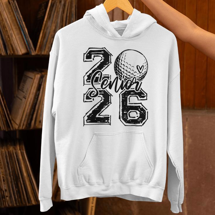 Senior 2026 Golf Player Heart Graduation Girls Teens Unisex Hoodie