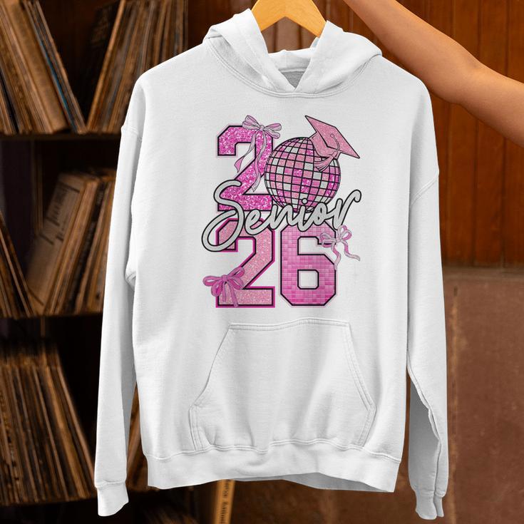 Senior 2026 Graduation Girls Coquette Pink Bow Class Of 2026 Premium Unisex Hoodie