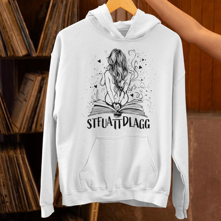 Sexy STFUATTDLAGG Hot Woman Reading Spicy Good Book Love Unisex Hoodie Sexy STFUATTDLAGG Hot Woman Reading Spicy Good Book Love Unisex Hoodie