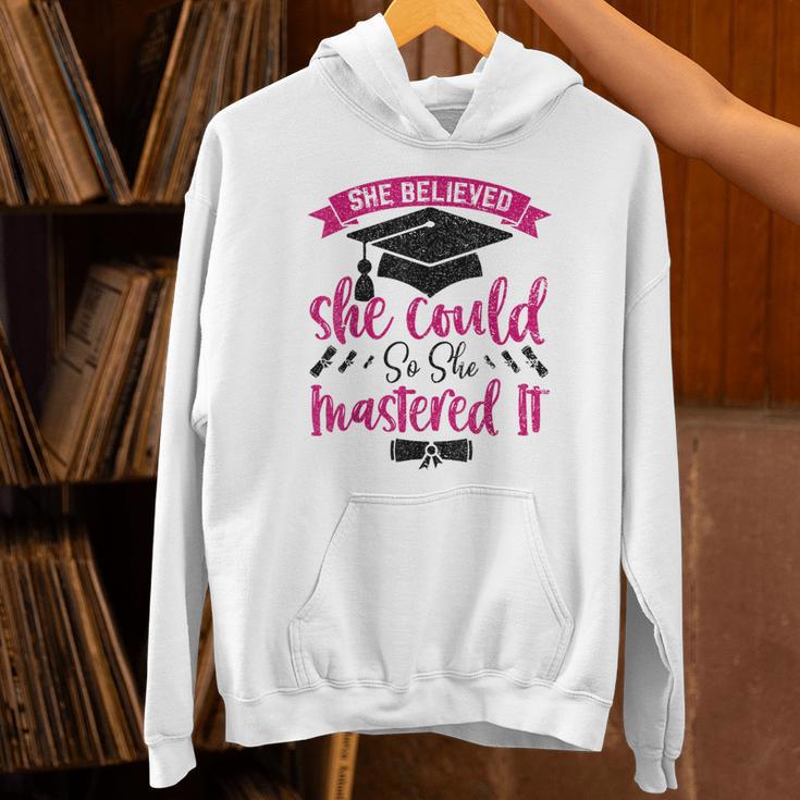 She Believed She Could So She Mastered It Graduation Unisex Hoodie