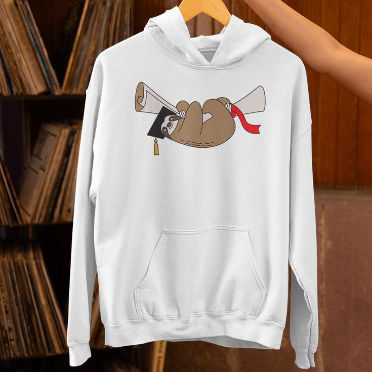 Sloth Graduation Shirt Cute Animal Diploma Grad Unisex Hoodie