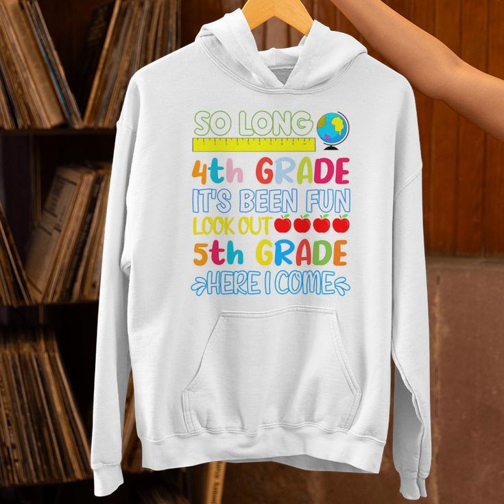 So Long 4th Grade Here I Come Graduation 5th Grade Kids Tee Premium Unisex Hoodie