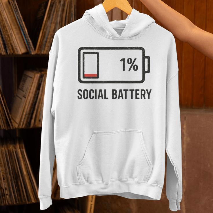 Social Battery 1 Shirt Introvert Anti Social Tee Gif Unisex Hoodie
