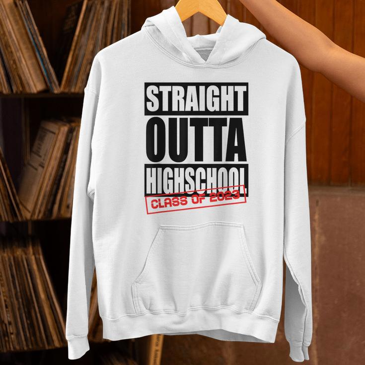Straight Outta High School Class Of 2023 Graduation Unisex Hoodie