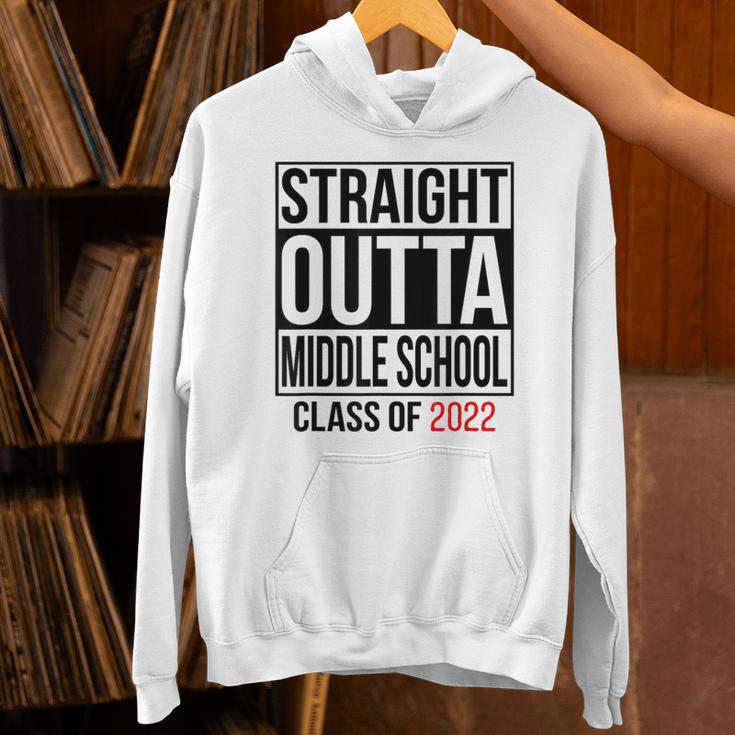 Straight Outta Middle School Graduation Shirt Class Of 2022 Unisex Hoodie