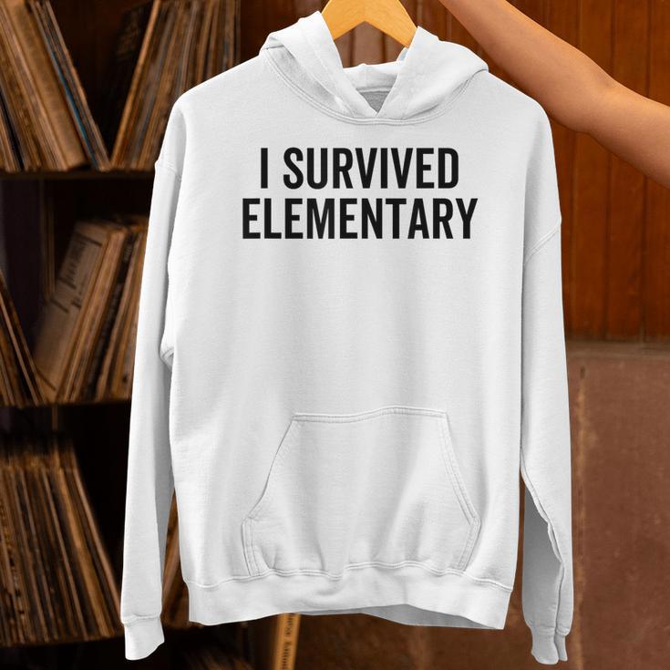I Survived Elementary Graduation School Student Unisex Hoodie