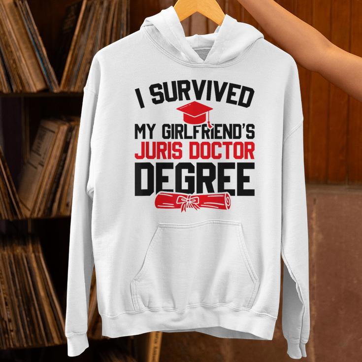 I Survived My Girlfriend's Juris Doctor Degree Graduation Unisex Hoodie