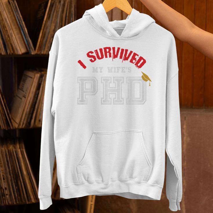 I Survived My Wife's PhD Graduation Slim Fit Shirt Unisex Hoodie