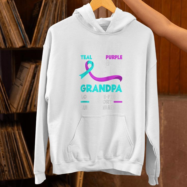 Teal & Purple In Memory Of My Grandpa Suicide Prevention Raglan Baseball Tee Unisex Hoodie Teal & Purple In Memory Of My Grandpa Suicide Prevention Raglan Baseball Tee Unisex Hoodie