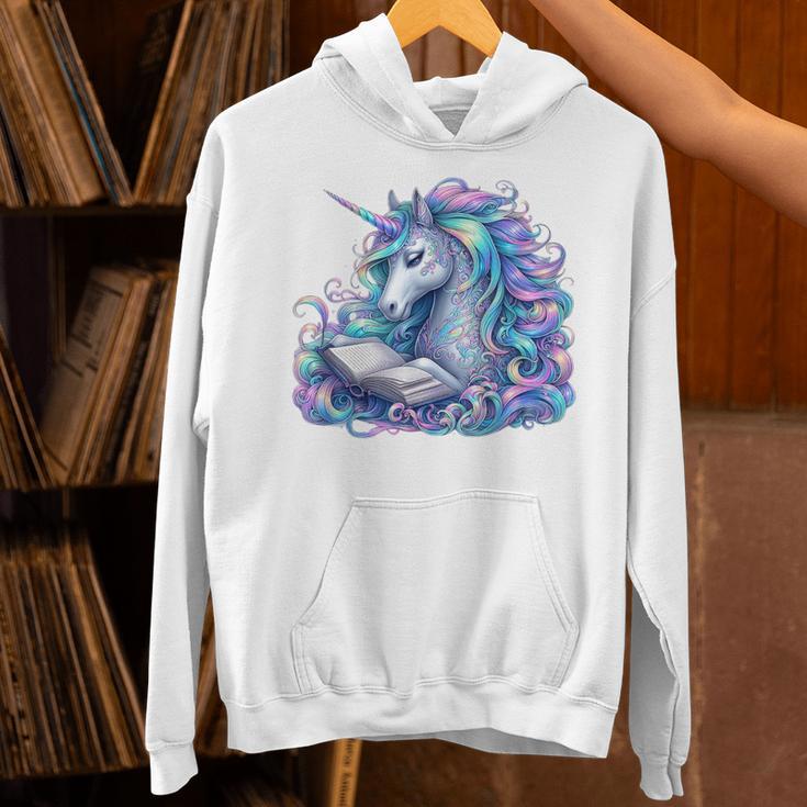 Unicorn Reading For Book Lovers Readers Unisex Hoodie Unicorn Reading For Book Lovers Readers Unisex Hoodie