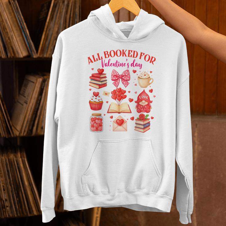 Valentines Reading Book Lover All Booked For Valentine's Day Unisex Hoodie