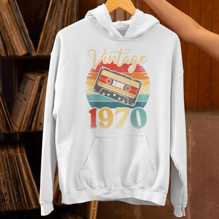 Vintage 1970 Retro Cassette Tape 70s Born Nostalgia Birthday Unisex Hoodie