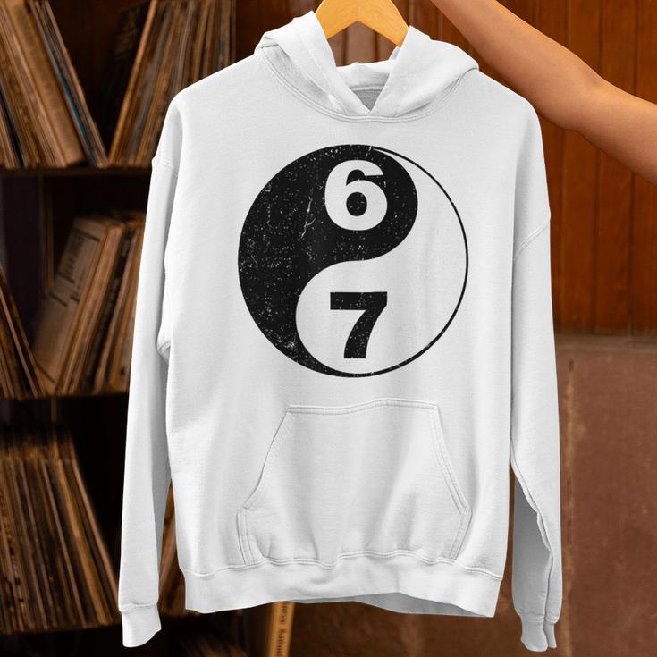 Vintage 6 7 Yin Yang Namaste Six Seven Nostalgia Unisex Hoodie