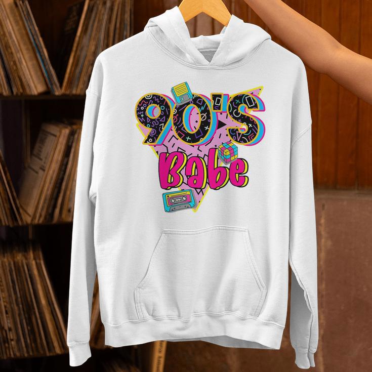 Vintage 90's Babe Party Back To 90s Cassette Nostalgia Premium Tri-Blend Unisex Hoodie