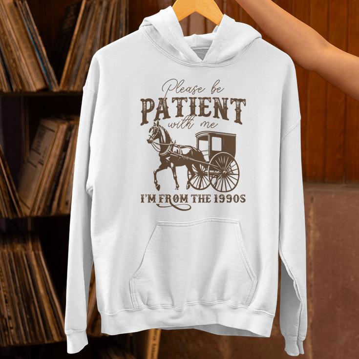Vintage Please Be Patient With Me I'm From The 1900s On Back Unisex Hoodie
