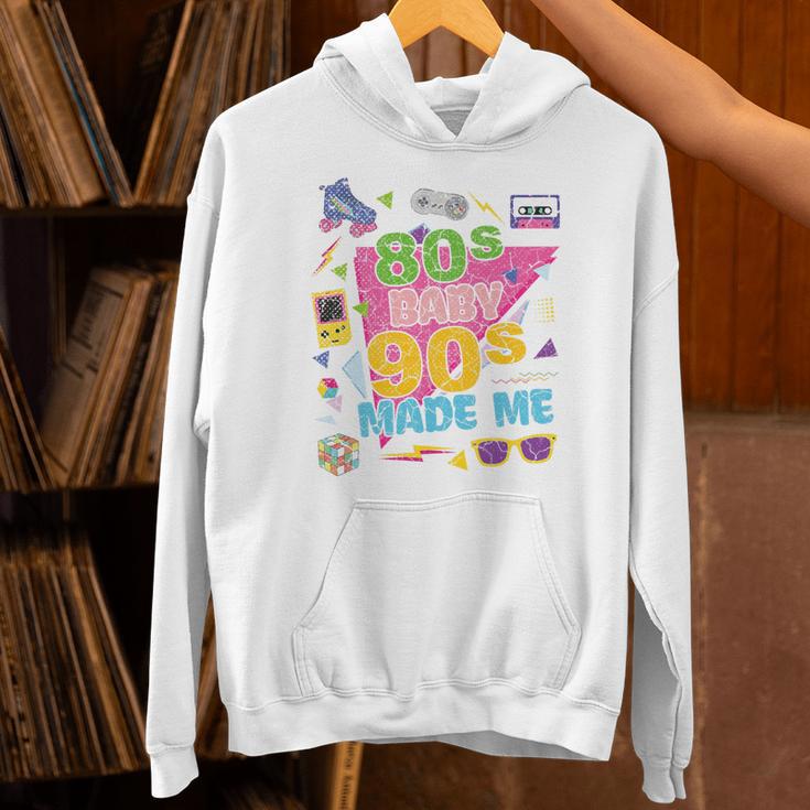 Vintage Retro 80's Baby 90's Made Me 1980s 1990s Nostalgia Premium Tri-Blend Unisex Hoodie