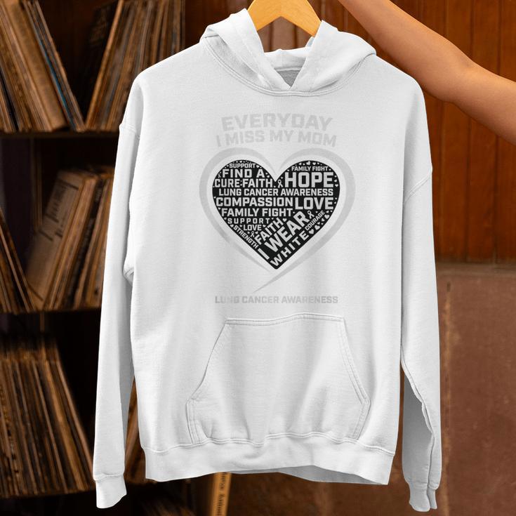 Wear In Memory Of I Miss My Mom Lung Cancer Awareness Premium Unisex Hoodie Wear In Memory Of I Miss My Mom Lung Cancer Awareness Premium Unisex Hoodie