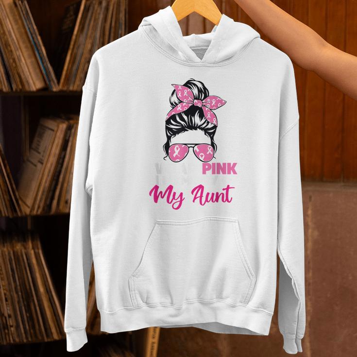 I Wear Pink In Memory Of My Aunt Breast Cancer Awareness Unisex Hoodie I Wear Pink In Memory Of My Aunt Breast Cancer Awareness Unisex Hoodie